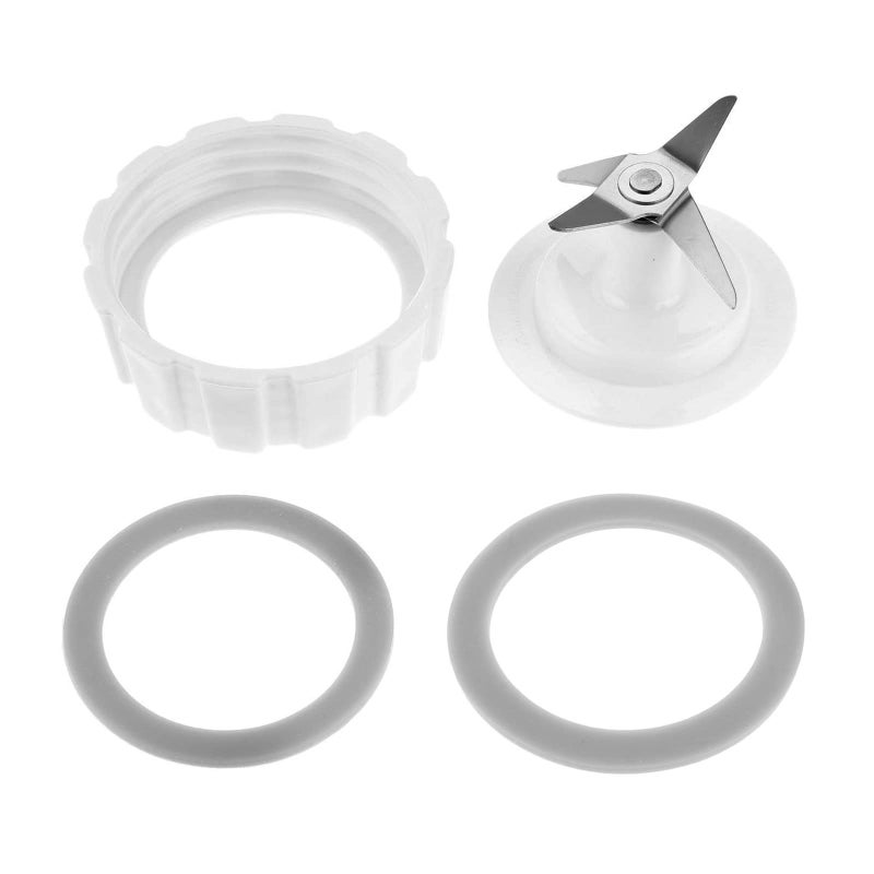 DRELD Replacement for Hamilton Beach Blender Blade with Blade Gasket Blender Jar Base Bottom Screw Cap and 2 Rubber O Ring Gasket Sealing Ring - Image 1